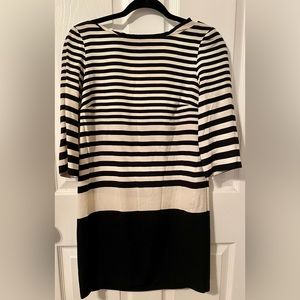 Black and white stripe dress
